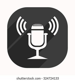 Microphone. Voice recording. icon. vector design