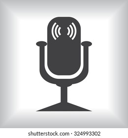 Microphone. Voice recording. icon. vector design
