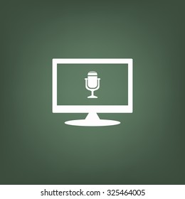 Microphone. Voice recording. icon. vector design