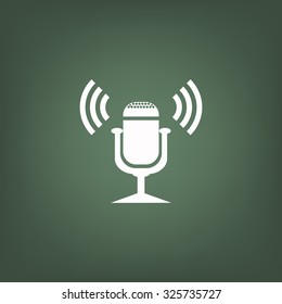 Microphone. Voice recording. icon. vector design