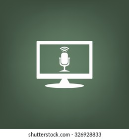 Microphone. Voice recording. icon. vector design