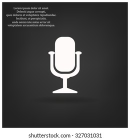 Microphone. Voice recording. icon. vector design