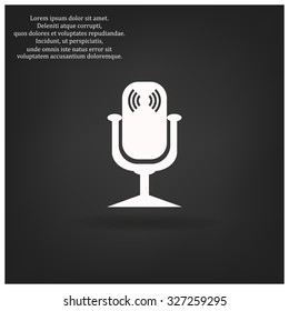 Microphone. Voice recording. icon. vector design