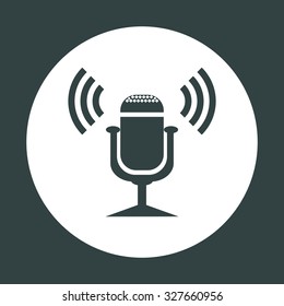 Microphone. Voice recording. icon. vector design