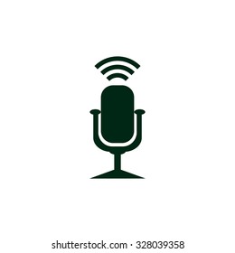 Microphone. Voice recording. icon. vector design