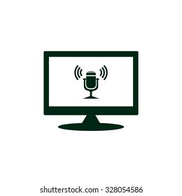 Microphone. Voice recording. icon. vector design