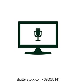 Microphone. Voice recording. icon. vector design