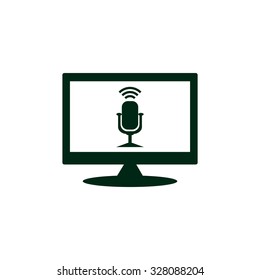 Microphone. Voice recording. icon. vector design