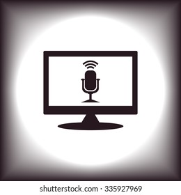 Microphone. Voice recording. icon. vector design