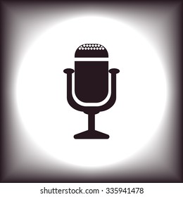 Microphone. Voice recording. icon. vector design