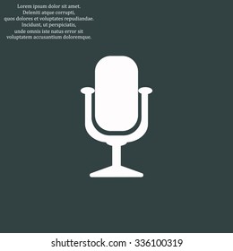 Microphone. Voice recording. icon. vector design