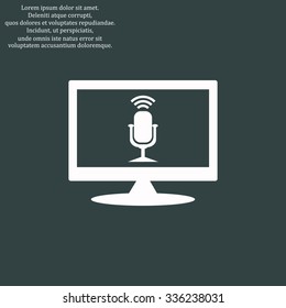 Microphone. Voice recording. icon. vector design