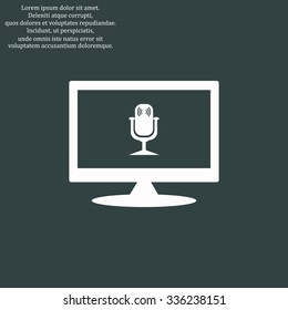 Microphone. Voice recording. icon. vector design