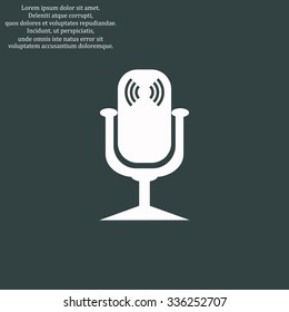 Microphone. Voice recording. icon. vector design