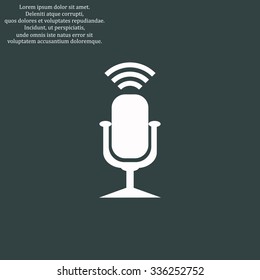 Microphone. Voice recording. icon. vector design