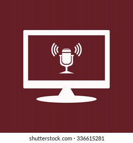 Microphone. Voice recording. icon. vector design