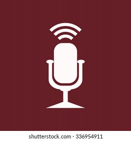 Microphone. Voice recording. icon. vector design