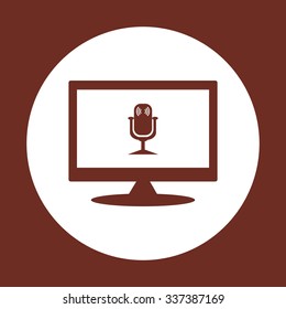 Microphone. Voice recording. icon. vector design