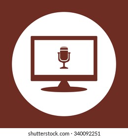 Microphone. Voice recording. icon. vector design