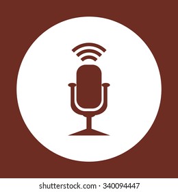 Microphone. Voice recording. icon. vector design