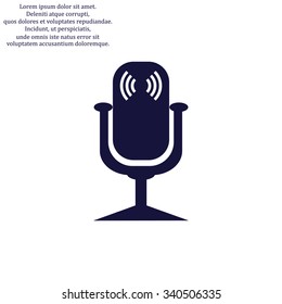 Microphone. Voice recording. icon. vector design