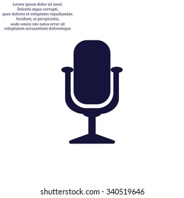 Microphone. Voice recording. icon. vector design