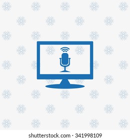 Microphone. Voice recording. icon. vector design