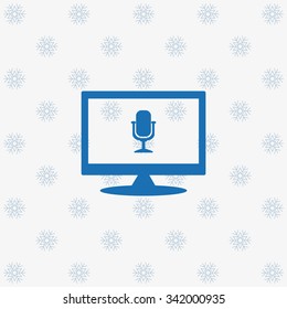 Microphone. Voice recording. icon. vector design
