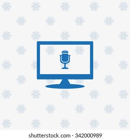 Microphone. Voice recording. icon. vector design