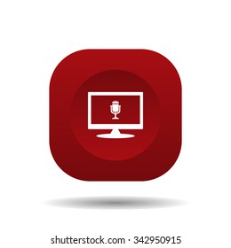 Microphone. Voice recording. icon. vector design