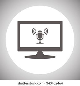 Microphone. Voice recording. icon. vector design