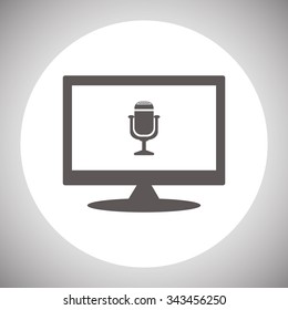 Microphone. Voice recording. icon. vector design