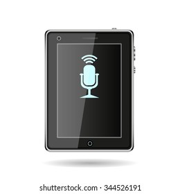 Microphone. Voice recording. icon. vector design