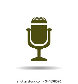 Microphone. Voice recording. icon. vector design