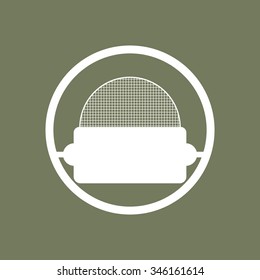 Microphone. Voice recording. icon. vector design