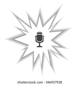 Microphone. Voice recording. icon. vector design