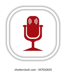 Microphone. Voice recording. icon. vector design