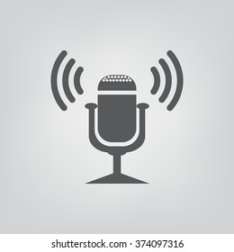 Microphone. Voice Recording. Icon. Vector Design