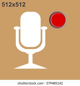Microphone. Voice recording. icon. vector design