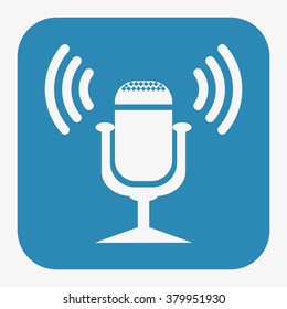 Microphone. Voice recording. icon. vector design