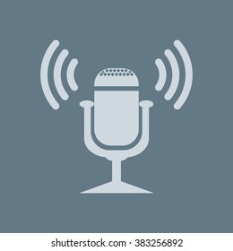 Microphone. Voice recording. icon. vector design