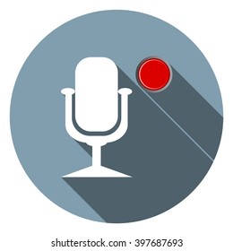 Microphone. Voice recording. icon. vector design
