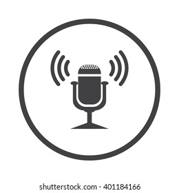 Microphone. Voice recording. icon. vector design
