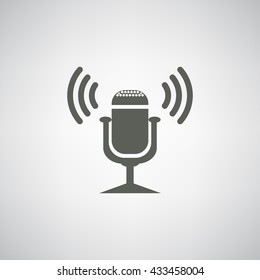 Microphone. Voice recording. icon. vector design