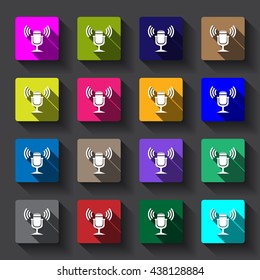 Microphone. Voice recording. icon. vector design