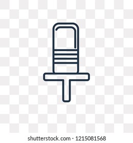 Microphone Voice Recording vector outline icon isolated on transparent background, high quality linear Microphone Voice Recording transparency concept can be used web and mobile