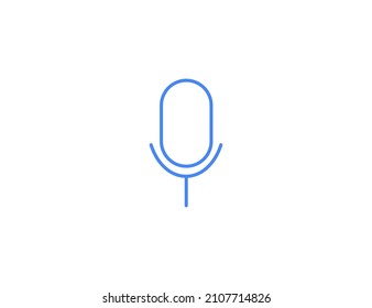 Micrófono, icono de búsqueda de voz. Ilustración vectorial.