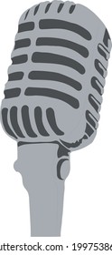 Microphone voice vector icon on transparent background