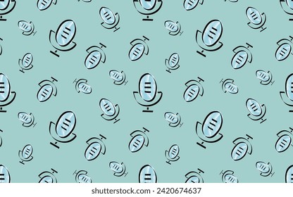 microphone. watercolor drawings. sound. record. wallpaper. for textiles and gift packages. vector. on a colored background. Doodle.	
