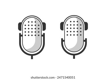 Microphone Wave Logo Design Illustration vector eps format , suitable for your design needs, logo, illustration, animation, etc.